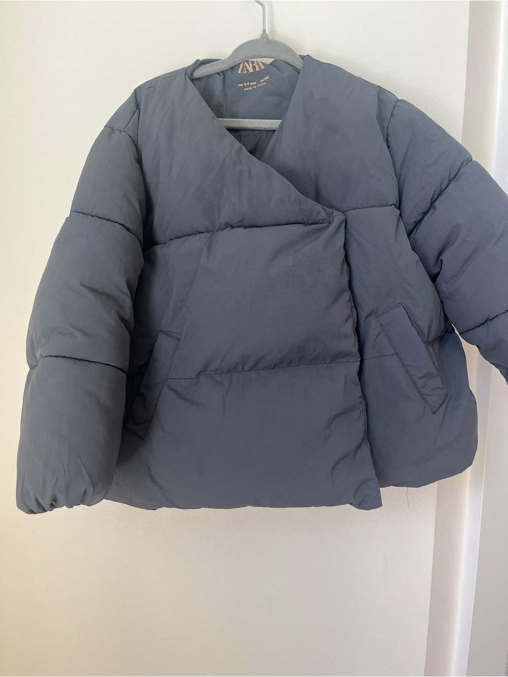 3-4Y ZARA Puffer Jacket in Slate Gray